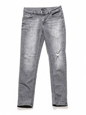 DeFacto Gray Skinny Fit Distressed Denim Jeans Size 32/32